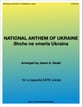 National Anthem of Ukraine SATB choral sheet music cover